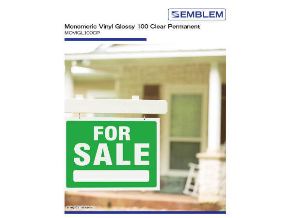 EMBLEM Monomeric Vinyl Glossy 100 C P, 100 &micro;, 105cm, 50m