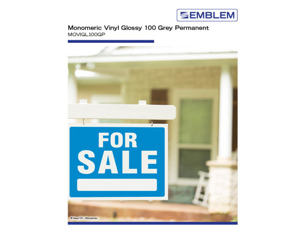 EMBLEM Monomeric Vinyl Glossy 100 G P, 100 &micro;, 137cm, 50m