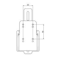 Secabo Adapter f&uuml;r Basisplatte und S.-W. Secabo TC5...