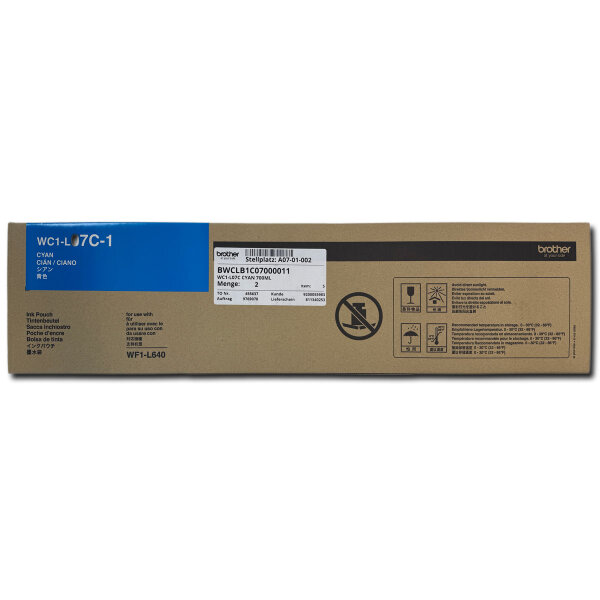 Brother Tinte WC1-L07C cyan, 700ml