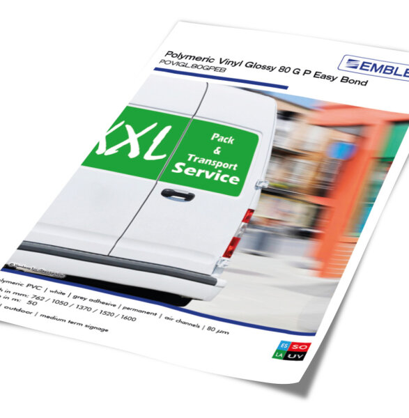 EMBLEM Polymeric Vinyl Glossy 80 G P EB, 80&micro;