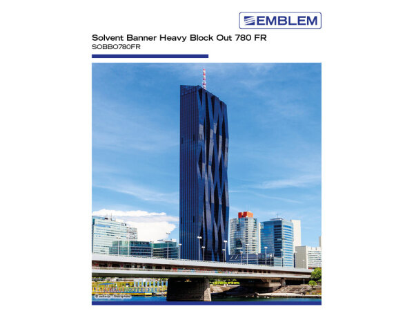 EMBLEM Banner Heavy Block Out semimatt - FR, 780g/m&sup2;