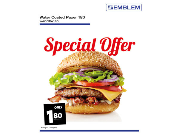 EMBLEM Coated Paper 180, 180 g/m&sup2;