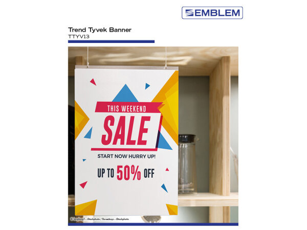 EMBLEM Trend Tyvek Banner, 130g/m&sup2;