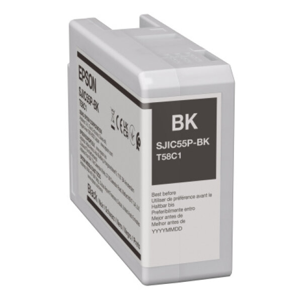 Epson Tinte black, ColorWorks D6500/D6000, 80ml