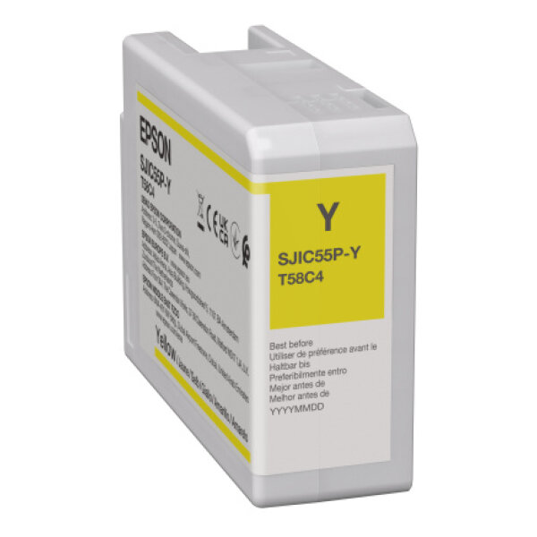 Epson Tinte yellow, ColorWorks D6500/D6000, 80ml